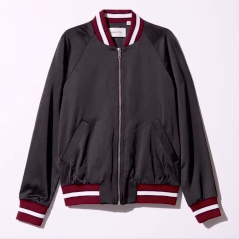 Babaton Chelsey Silk Bomber Jacket